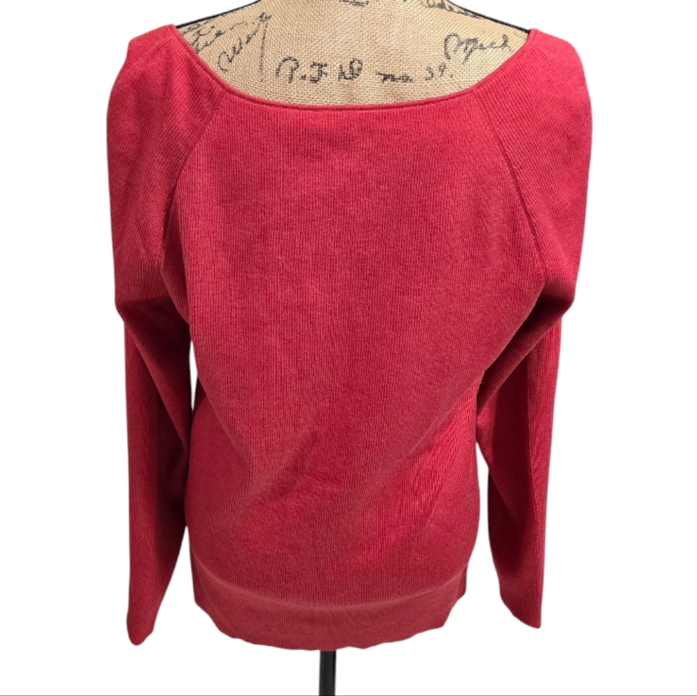 Lafayette 148 Salsa Melange Scoop Neck Silk Ribbed Sweater‎ Plus Size XXL NEW - Picture 2 of 7